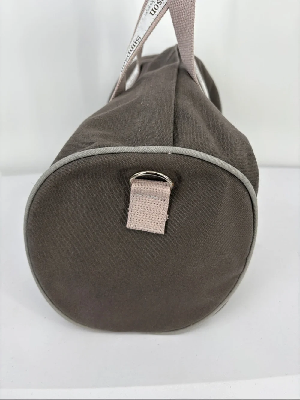 👜 Grey cotton Canvas Duffel Bag